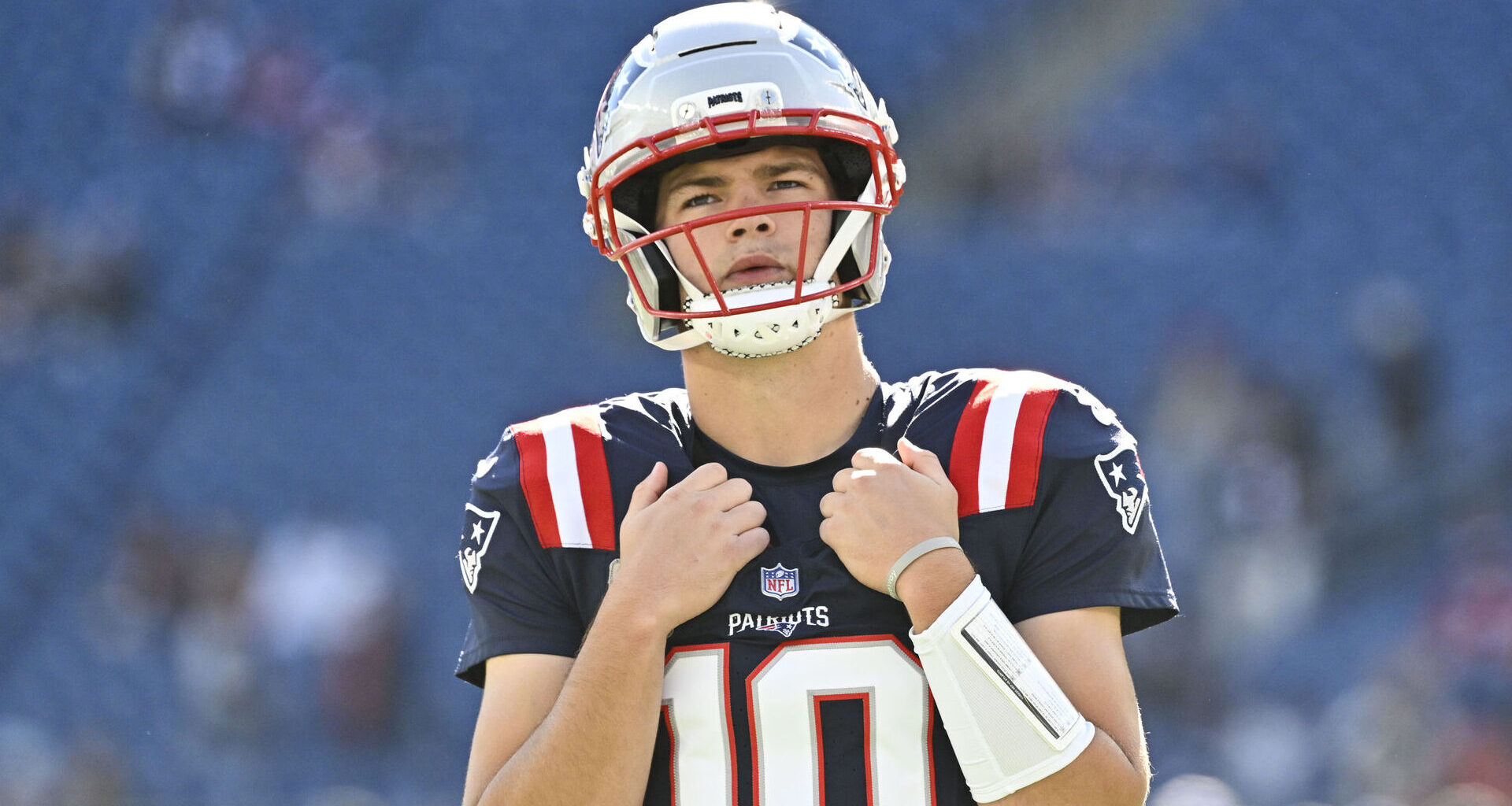 Patriots' Drake Maye Responds To Brian Burns' Criticism Of His QB Play