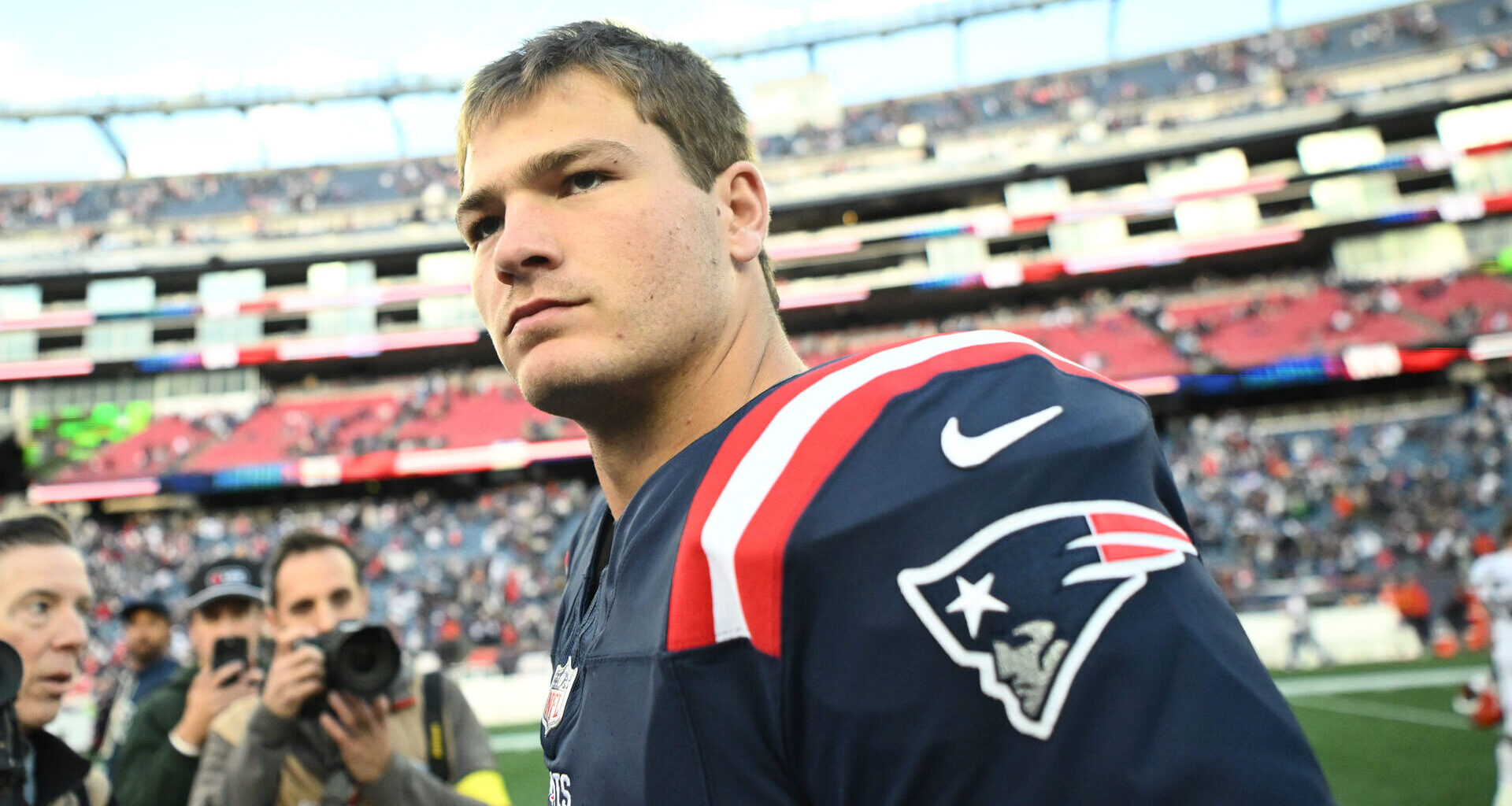 Patriots' Drake Maye Keeps Reporters On Toes With Comments About MVP-Level Stats