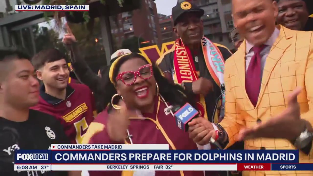 Commanders fans travel to Madrid for game against Dolphins