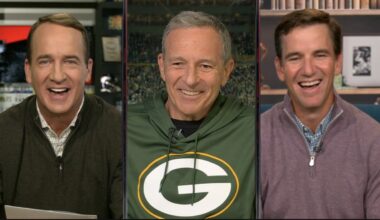 ESPN put Disney CEO Bob Iger on the ManningCast for nothing