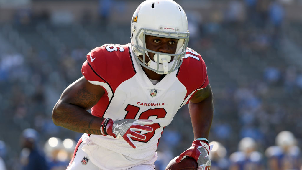 Trent Sherfield #16 of the Arizona Cardinals...