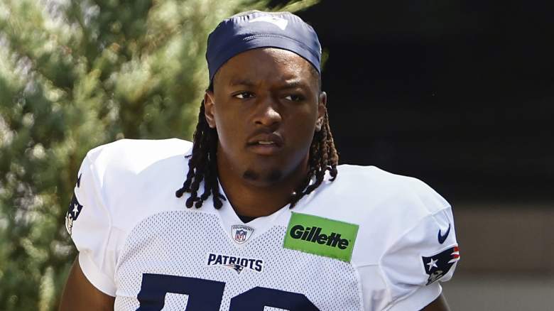 FOXBOROUGH, MA - JULY 28: Jared Wilson #58 of the New England Patriots takes the field for training camp at Gillette Stadium on July 28, 2025 in Foxborough, Massachusetts.(Photo By Winslow Townson/Getty Images)