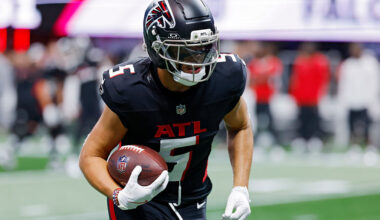 Drake London makes a catch ahead of NFL Week 10