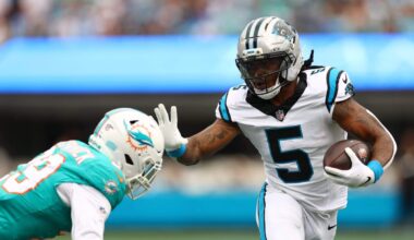 Rico Dowdle to take over as lead back for Panthers this week vs. Packers: Sources