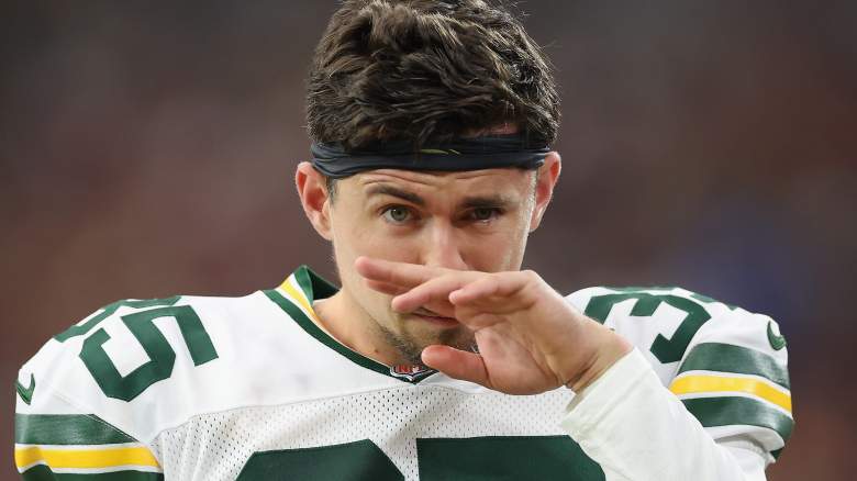 GLENDALE, ARIZONA - OCTOBER 19: Lucas Havrisik #35 of the Green Bay Packers during the NFL game at State Farm Stadium on October 19, 2025 in Glendale, Arizona. The Packers defeated the Cardinals 27-23. (Photo by Christian Petersen/Getty Images)