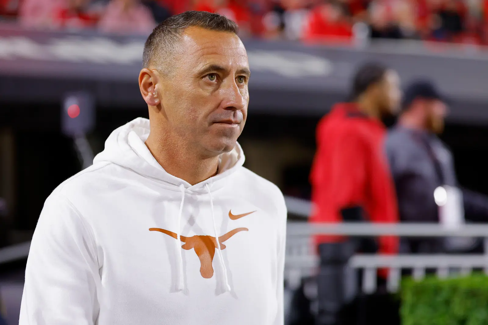 Texas' athletic director had a stern response to the Steve Sarkisian rumors.