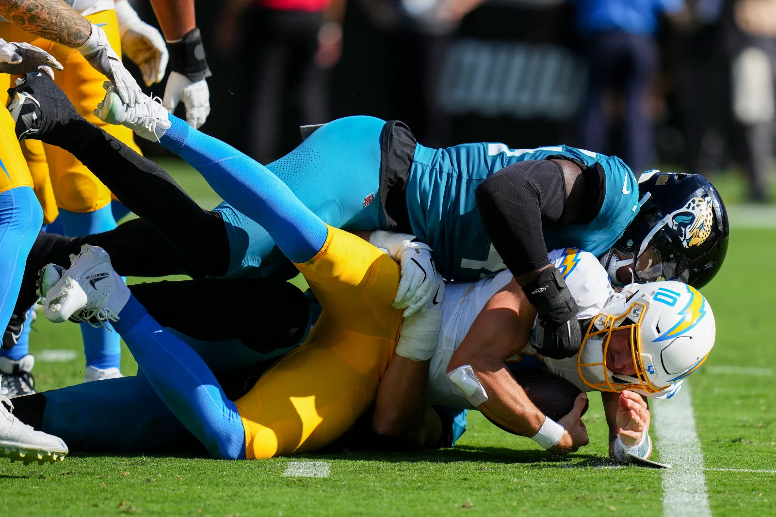 Los Angeles Chargers QB Justin Herbert was injured in Week 11 against the Jacksonville Jaguars
