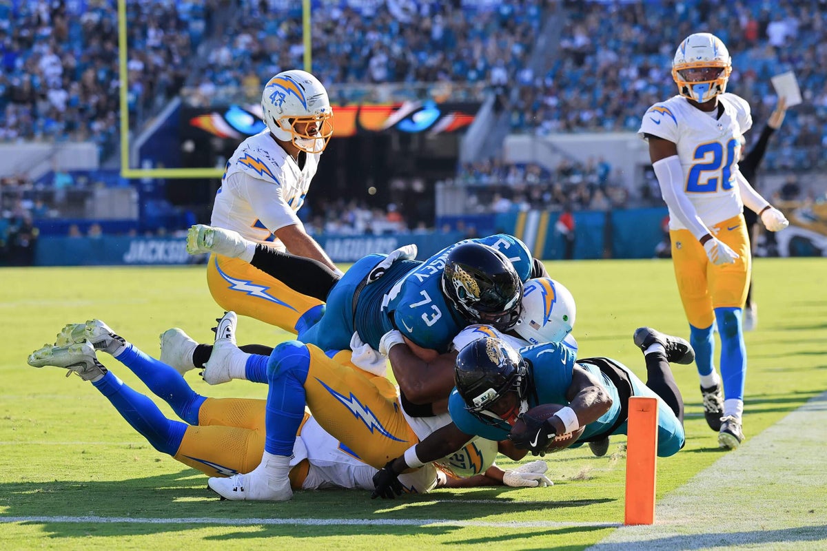 Chargers fall short in the trenches in blowout loss to Jaguars: ‘We were out-physicaled’
