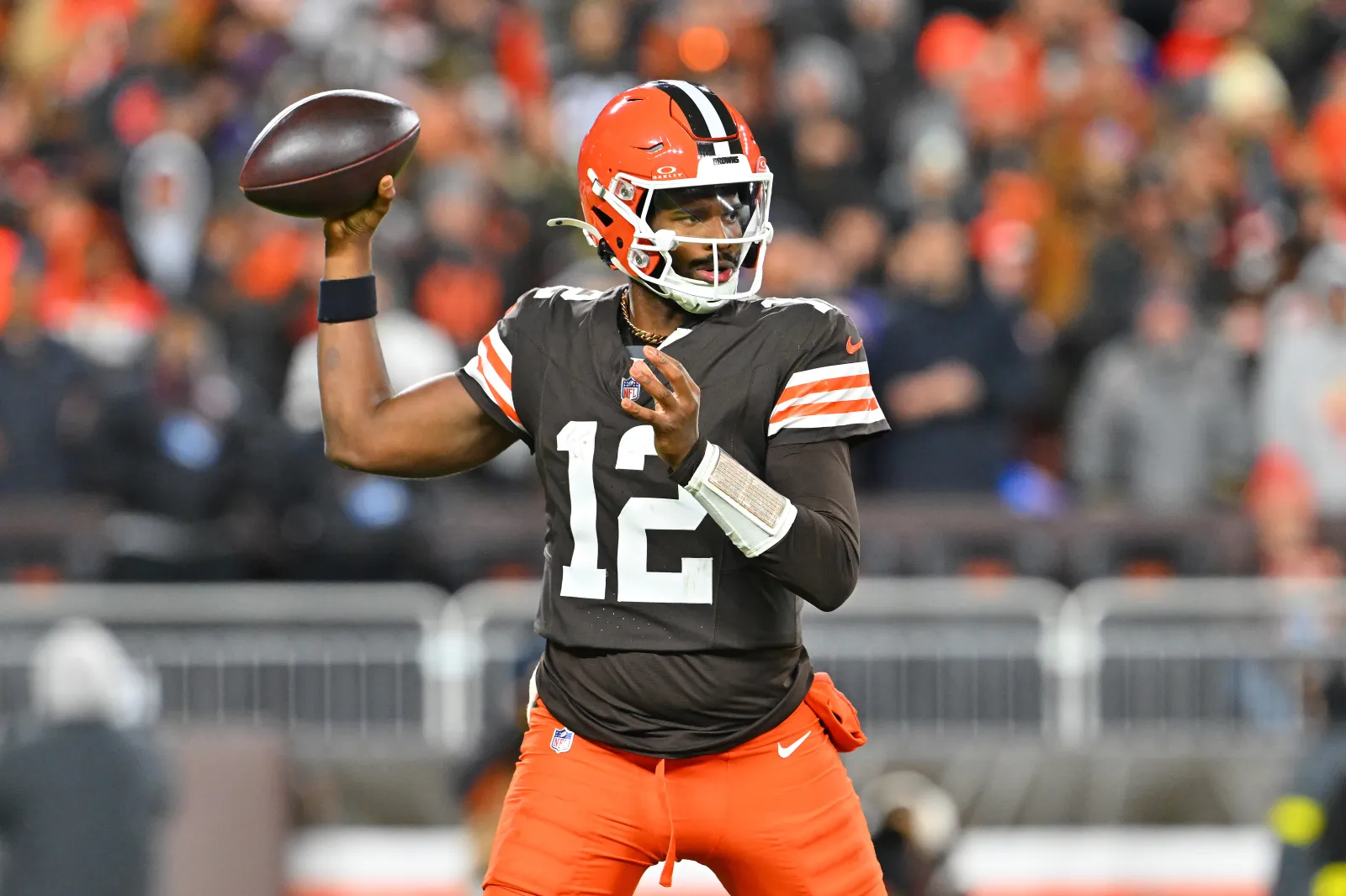 Cleveland Browns quarterback Shedeur Sanders was an early draft option for the Las Vegas Raiders.