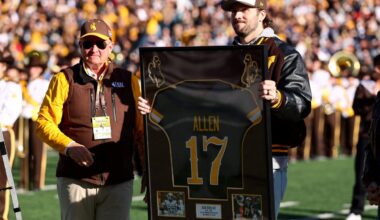 Bills QB Josh Allen’s No. 17 jersey retired by Wyoming