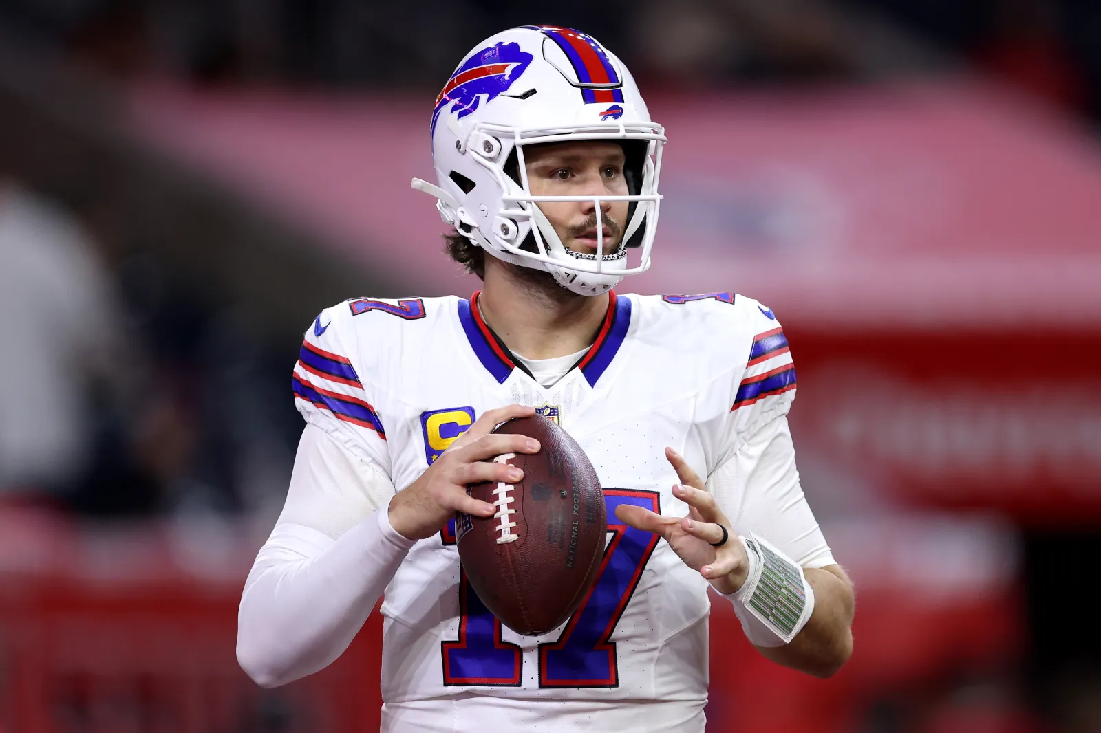 Buffalo Bills quarterback Josh Allen against Houston Texans