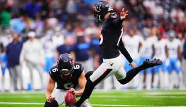Texans kicker Ka’imi Fairbairn dealing with lower body injury, status being determined, Matthew Wright visits