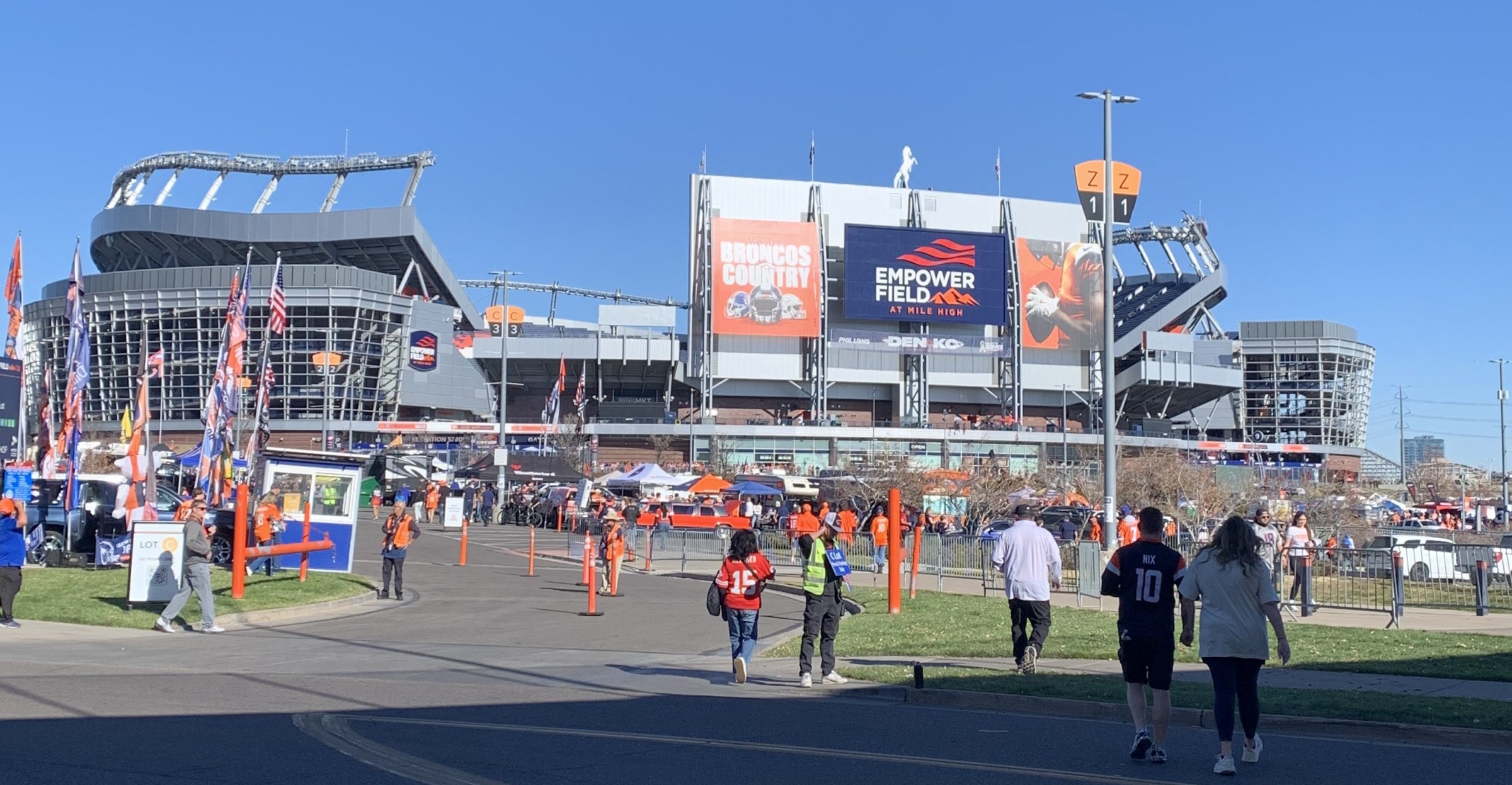 Walking into enemy territory.