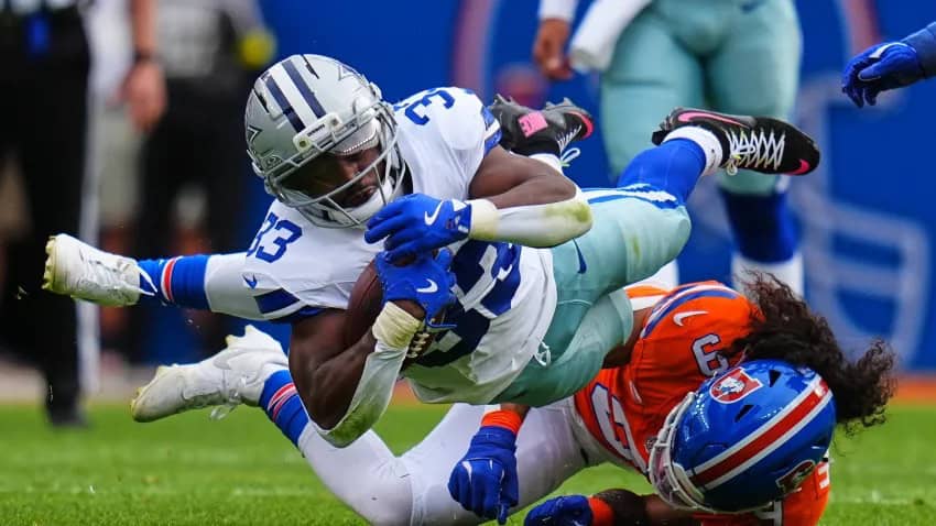 Dallas Cowboys running back Javonte Williams