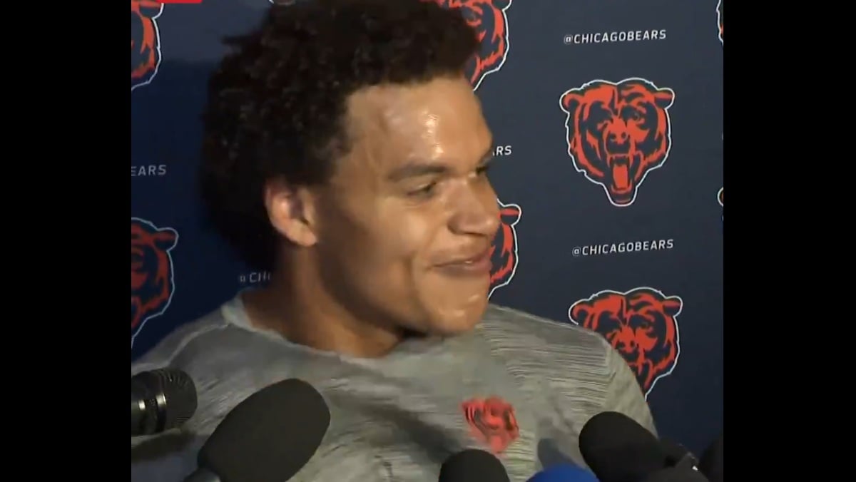 Joe Tryon-Shiyonka Couldn't Contain His Elation At Trade To Bears