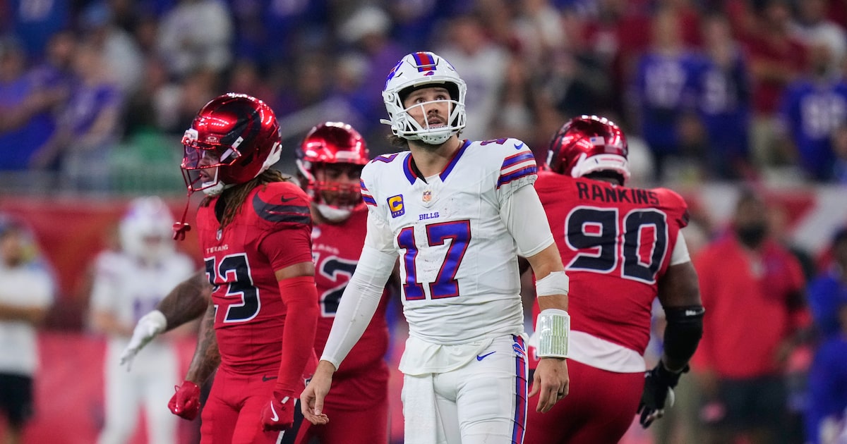 Texans upset Bills with dominant defensive performance, sacking Josh Allen eight times