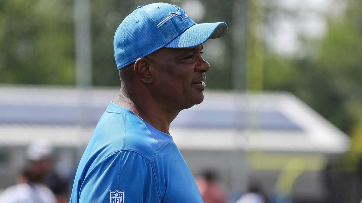 Detroit Lions assistant general manager Ray Agnew after the joint practice with New York Giants at Detroit Lions headquarters and training facility in Allen Park on Wednesday, August 9, 2023.