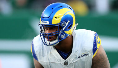 Los Angeles Rams left tackle Alaric Jackson 2024...