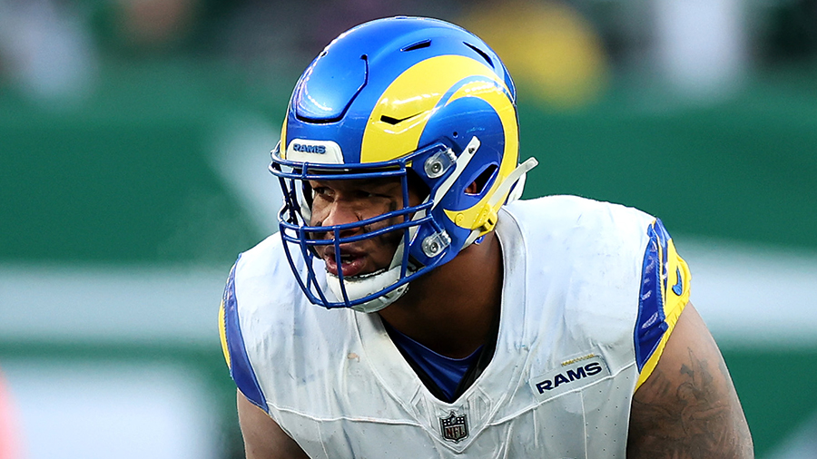 Los Angeles Rams left tackle Alaric Jackson 2024...