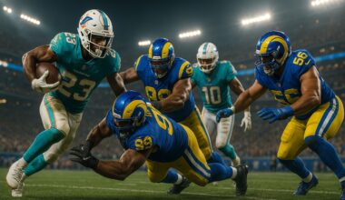 Miami Dolphins vs Los Angeles Rams Match Player Stats