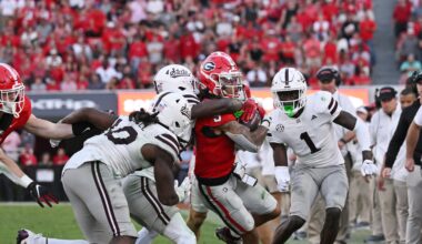 Georgia favored at Mississippi State, but only by single digits