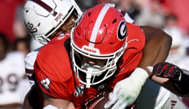 AP Poll Top 25 sees Georgia take top 5 ranking on the road against Mississippi State