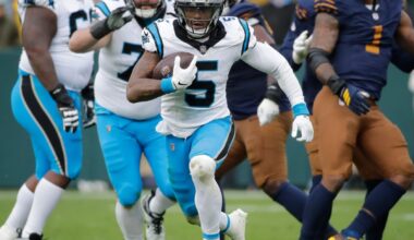 Panthers RB Limited With Quad Injury