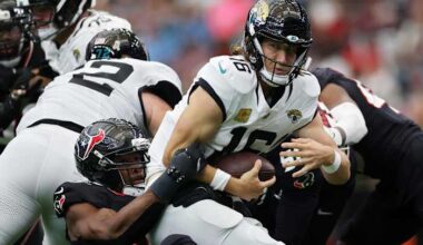 Texans’ Danielle Hunter relentlessly chased and caught Jaguars quarterback Trevor Lawrence: ‘We just locked in’