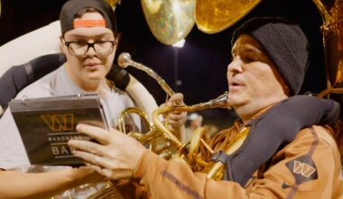 SU Marching Band Practices with Washington Commanders Marching Band - Friday November 21, 2025