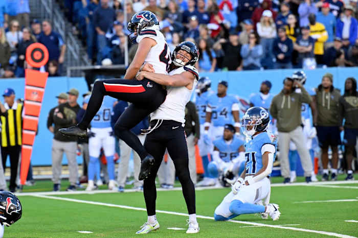 ‘It’s awesome,’ Texans replacement kicker Matthew Wright delivers in clutch with game-winner over Titans