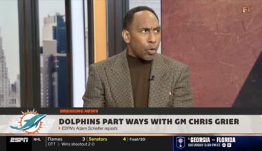 Stephen A. Smith questions Dolphins firing Chris Grier