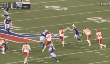 Gene Steratore baffled by intentional grounding call on Patrick Mahomes