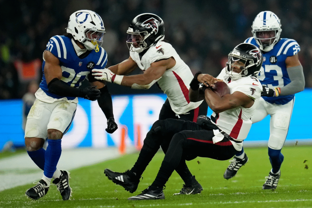 Falcons struggle on third down against Colts and slip to fourth straight loss