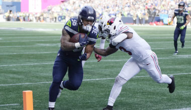 Seattle Seahawks George Holani touchdown run Arizona Cardinals 2025...