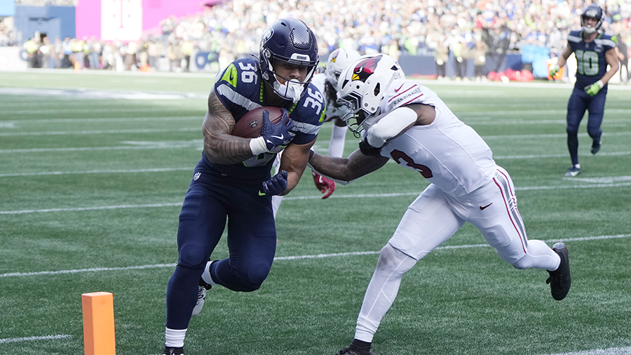 Seattle Seahawks George Holani touchdown run Arizona Cardinals 2025...
