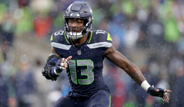 Seattle Seahawks LB Ernest Jones IV...
