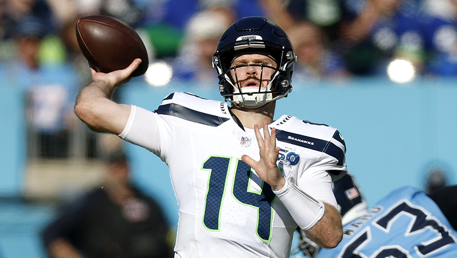 Seattle Seahawks Sam Darnold...