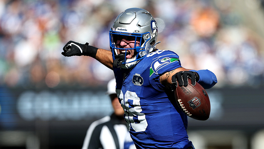 Seattle Seahawks AJ Barner...