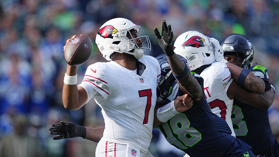 Seattle Seahawks Tyrice Knight strip-sack Arizona Cardinals 2025...