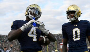 Notre Dame's Jeremiyah Love lands in first five picks