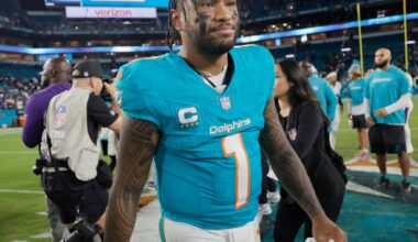 Dolphins' Tua Tagovailoa responds to reports of potential benching