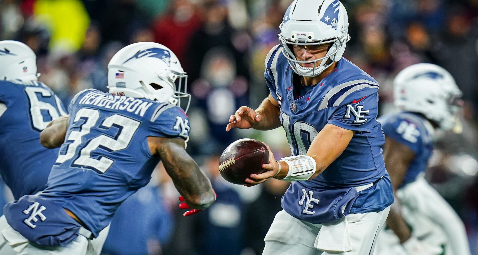 Patriots' Rhamondre Stevenson Uses IG To React To TreVeyon Henderson's Big Night