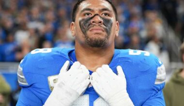 Detroit Lions superstar lineman returns to game vs. Washington