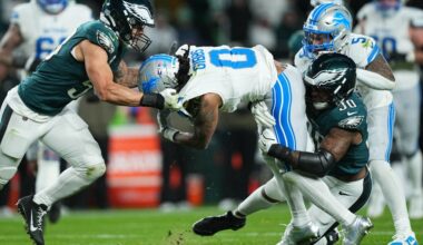 Super Bowl champs put clamps on Lions’ offense, Eagles prevail – Macomb Daily