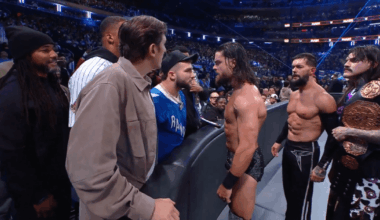The Judgment Day Brawl With The New York Giants On WWE RAW