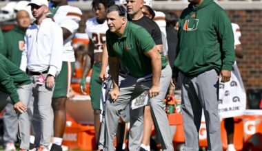 Mario Cristobal’s Miami is crashing out of the CFP picture in exactly the way you might expect