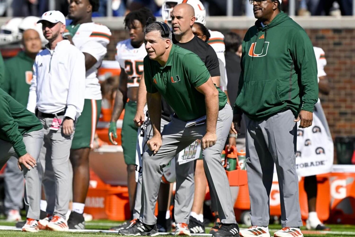 Mario Cristobal’s Miami is crashing out of the CFP picture in exactly the way you might expect
