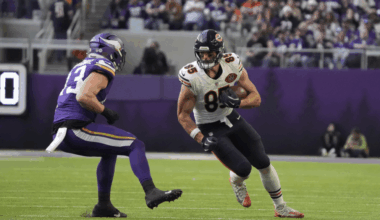Bears coach Ben Johnson highlights Cole Kmet's impact vs. Vikings