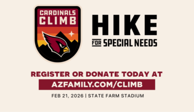 Arizona Cardinals Foundation supporting people with special needs at ‘Cardinals Climb’