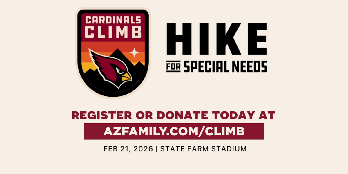 Arizona Cardinals Foundation supporting people with special needs at ‘Cardinals Climb’